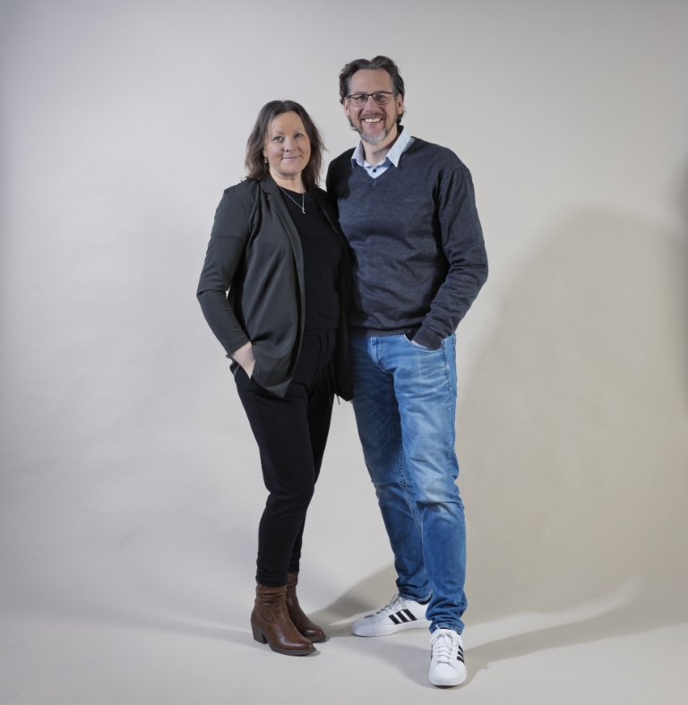Foto van Sandra en Eelco, eigenaren van De Bouw-Ruimte
